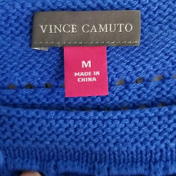 Vince Camuto Boatneck Pointelle Sweater Med NWT - Picture 9 of 12